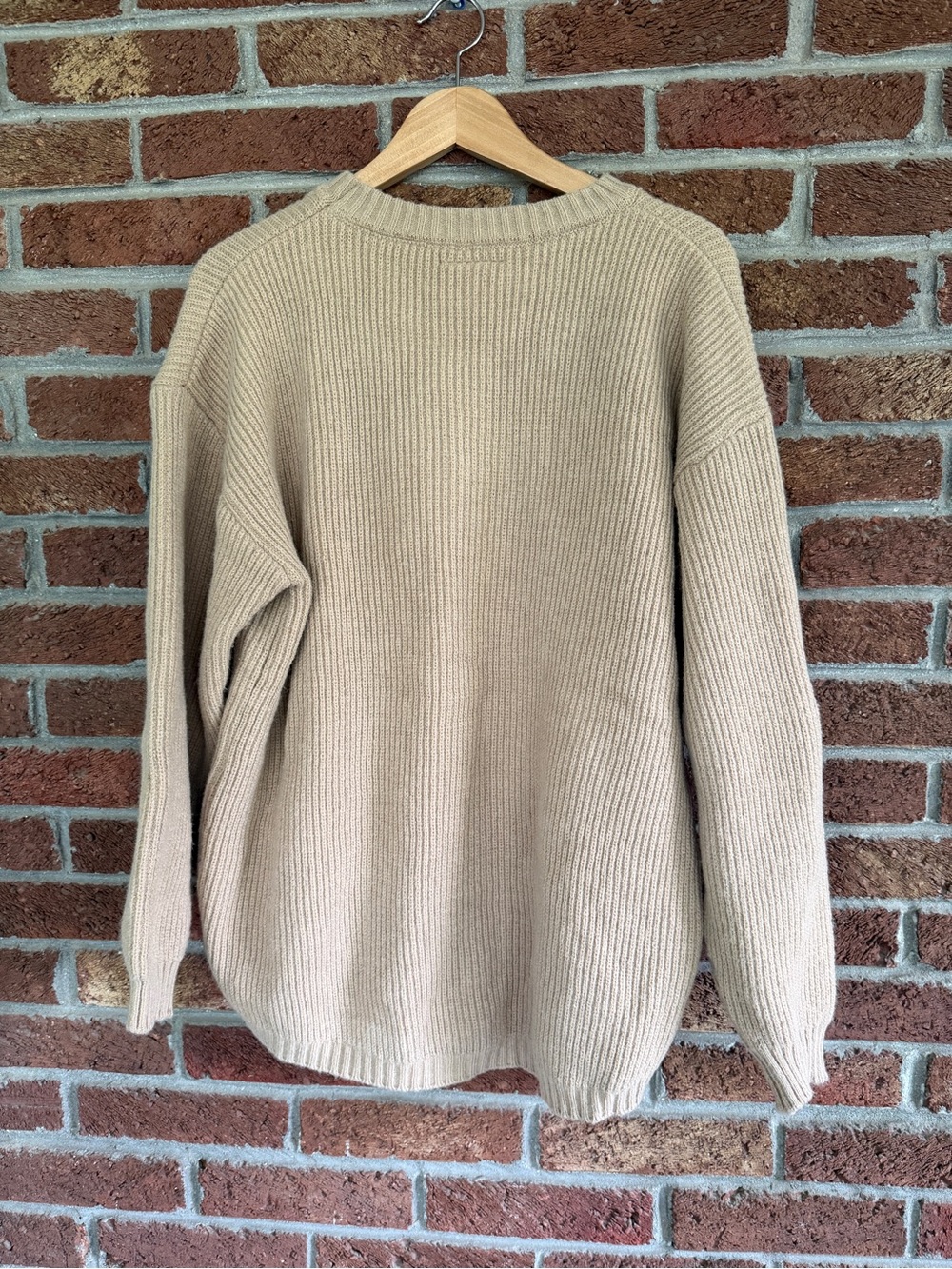 FOLKLORE ALBUM CHENILLE PATCH CREWNECK SWEATER. Size small. - Picture 6 of 7
